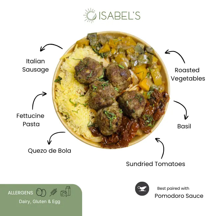 Italian Meatball Pasta Bowl