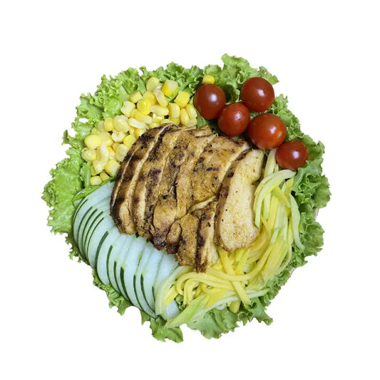 Chicken & Pickled Mango Miso Salad
